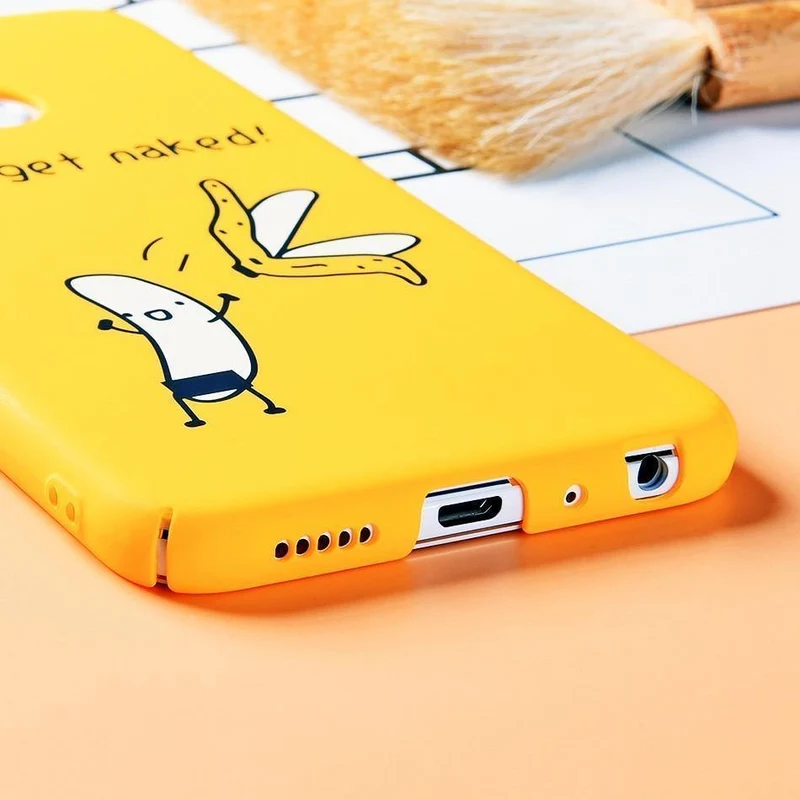 TOMKAS Lustige Banane Niedliche Cartoon-Hülle für Huawei Honor 9 Lite Telefonhülle für Huawei P20 Lite P10 Lite P9 Lite Harte Rückseitige Abdeckung