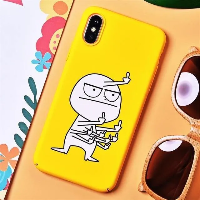 TOMKAS BAD BOY Telefon Fall für iPhone XS X XS Max XR Fall Gelb Abdeckung Lustige Banane Nette Fällen für iPhone 7 8 6 S 6S Plus Coque
