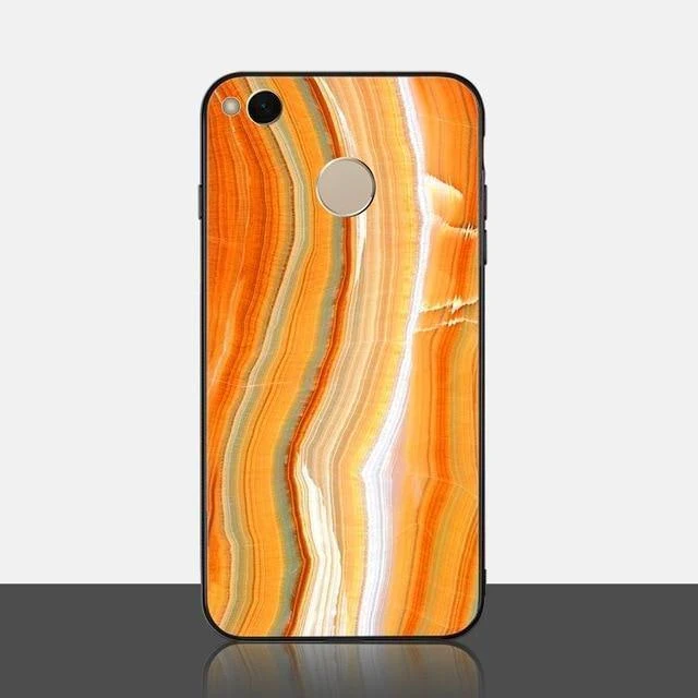 TOMKAS Achat-Marmor-Hülle für Xiaomi Redmi 4X Note 5, weiche Kante, PC + Glas, Rückseite, Telefonhülle für Xiaomi Redmi Note 5 Global Pro