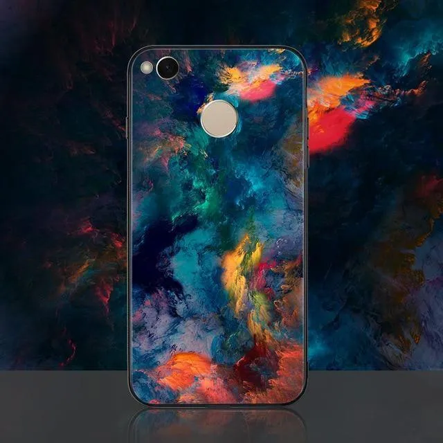 TOMKAS Achat-Marmor-Hülle für Xiaomi Redmi 4X Note 5, weiche Kante, PC + Glas, Rückseite, Telefonhülle für Xiaomi Redmi Note 5 Global Pro