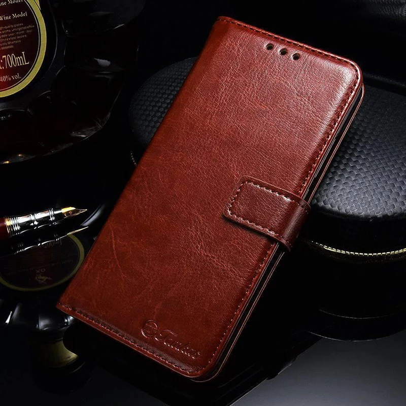 Tomkas Brieftaschenetui für Huawei Honor 10 Hülle aus Leder, PU-Retro-Schutz, für Huawei Honor 10, Rückseite, Coque