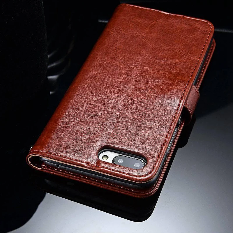 Tomkas Brieftaschenetui für Huawei Honor 10 Hülle aus Leder, PU-Retro-Schutz, für Huawei Honor 10, Rückseite, Coque