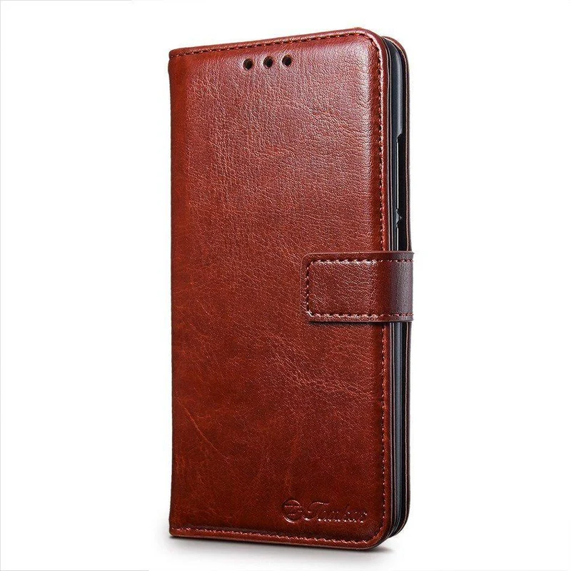 Tomkas Brieftaschenetui für Huawei Honor 10 Hülle aus Leder, PU-Retro-Schutz, für Huawei Honor 10, Rückseite, Coque