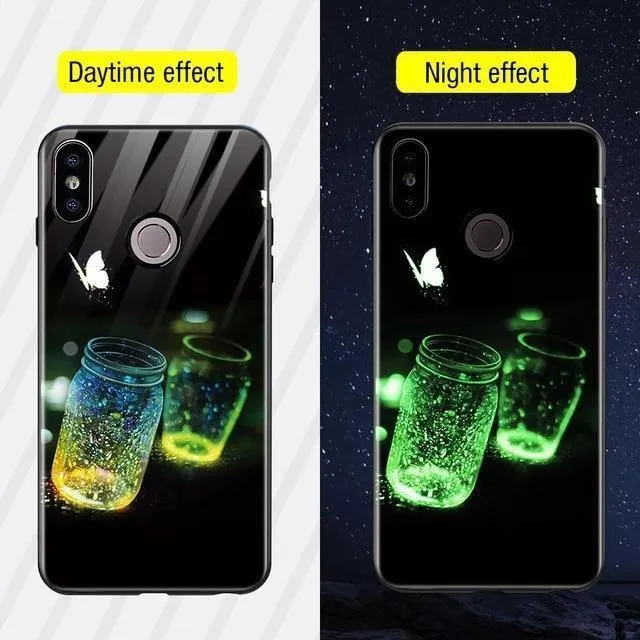 TOMKAS Silikonglas-Telefonkasten für Xiaomi Redmi Note 5 6 Pro Luxus-Abdeckungskasten für Xiaomi Redmi 4X 5 Plus 6A Mi A1 A2 Lite