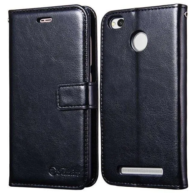 Hülle für Xiaomi Redmi 3S Hülle Redmi 3 Pro 3 S TOMKAS Brieftasche Flip Leder Handytasche Hüllen für Xiaomi Redmi 3S Pro Prime 3 S