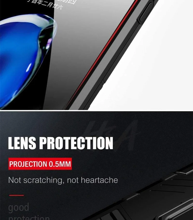 H&A Armor-Telefonhülle für iPhone X XR XS Max Plus, schwere Anti-Klopf-Abdeckung für iPhone 7 6 6s 8 Plus, Schutzhüllen mit Halter