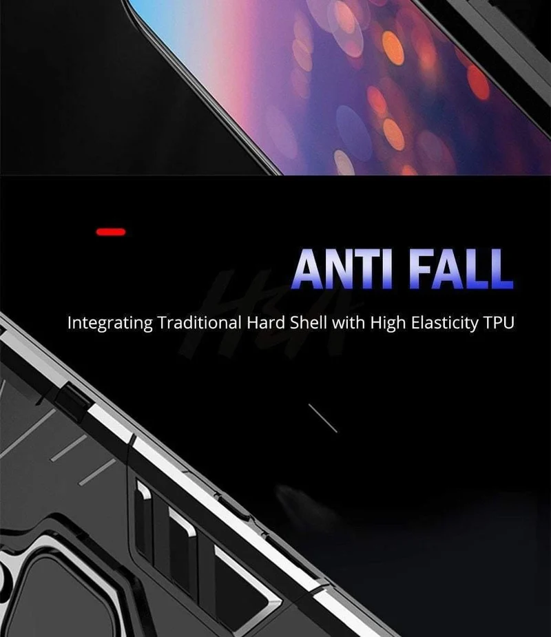 H&A Luxus-Rüstungs-Telefonhülle für Huawei P20 Lite P20 Mattes PC + TPU Stoßfeste Telefonabdeckung für Huawei P20 Pro Halterhülle Capa