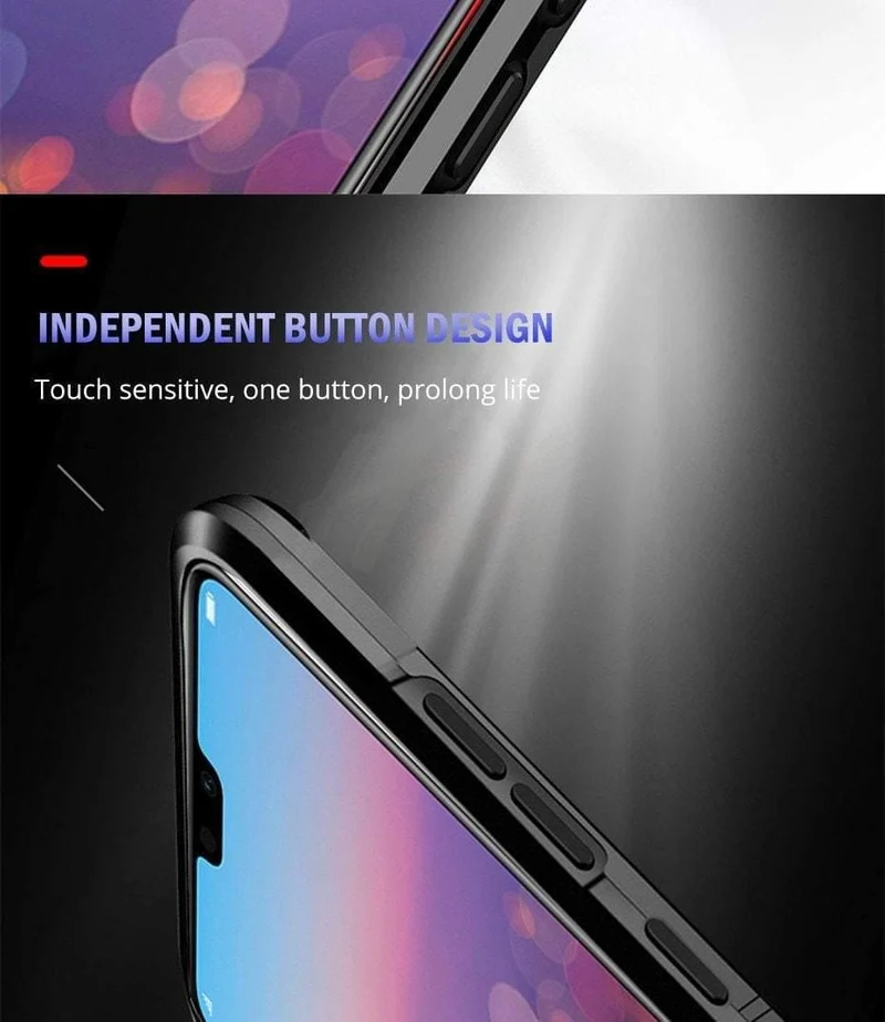 H&A Luxus-Rüstungs-Telefonhülle für Huawei P20 Lite P20 Mattes PC + TPU Stoßfeste Telefonabdeckung für Huawei P20 Pro Halterhülle Capa