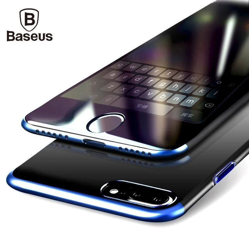 Baseus PC Hard Case für iPhone 8 7 Hülle für iPhone 8 7 Plus Hülle Kratzfeste Galvanik Schutzhülle Handytasche Shell Coque