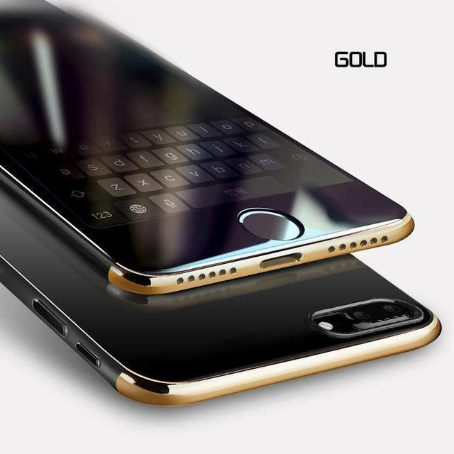 Baseus PC Hard Case für iPhone 8 7 Hülle für iPhone 8 7 Plus Hülle Kratzfeste Galvanik Schutzhülle Handytasche Shell Coque