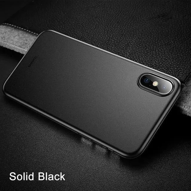 Telefonkasten für iPhone Xs Max Xr XSR Xsmax Coque Baseus Ultradünne, schlanke, mattierte Abdeckung für iPhonexs Max-Hülle für iPhonex Fundas