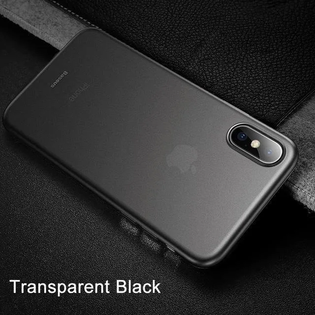Telefonkasten für iPhone Xs Max Xr XSR Xsmax Coque Baseus Ultradünne, schlanke, mattierte Abdeckung für iPhonexs Max-Hülle für iPhonex Fundas