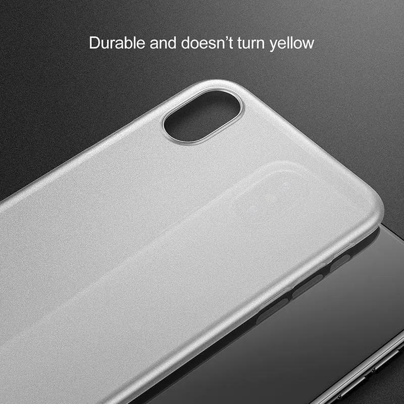 Telefonkasten für iPhone Xs Max Xr XSR Xsmax Coque Baseus Ultradünne, schlanke, mattierte Abdeckung für iPhonexs Max-Hülle für iPhonex Fundas