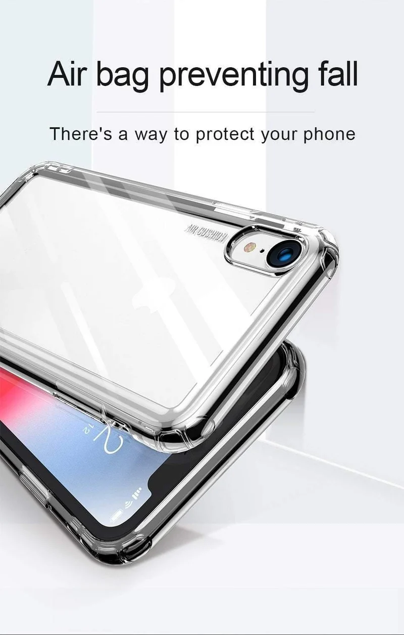 Baseus Telefon Fall Für iPhone Xs Max Xr Anti-Knock Coque Weiche TPU Silikon Schutzhülle Zurück Abdeckung Für iPhone XS XSR Xsmax Fundas