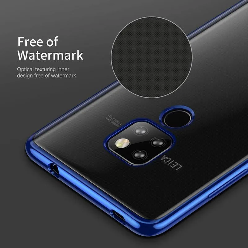 Baseus Luxus-Beschichtungshülle für Huawei Mate 20 Pro Coque Ultradünne galvanische weiche TPU-Abdeckung für Huawei Mate20 Pro Capinhas