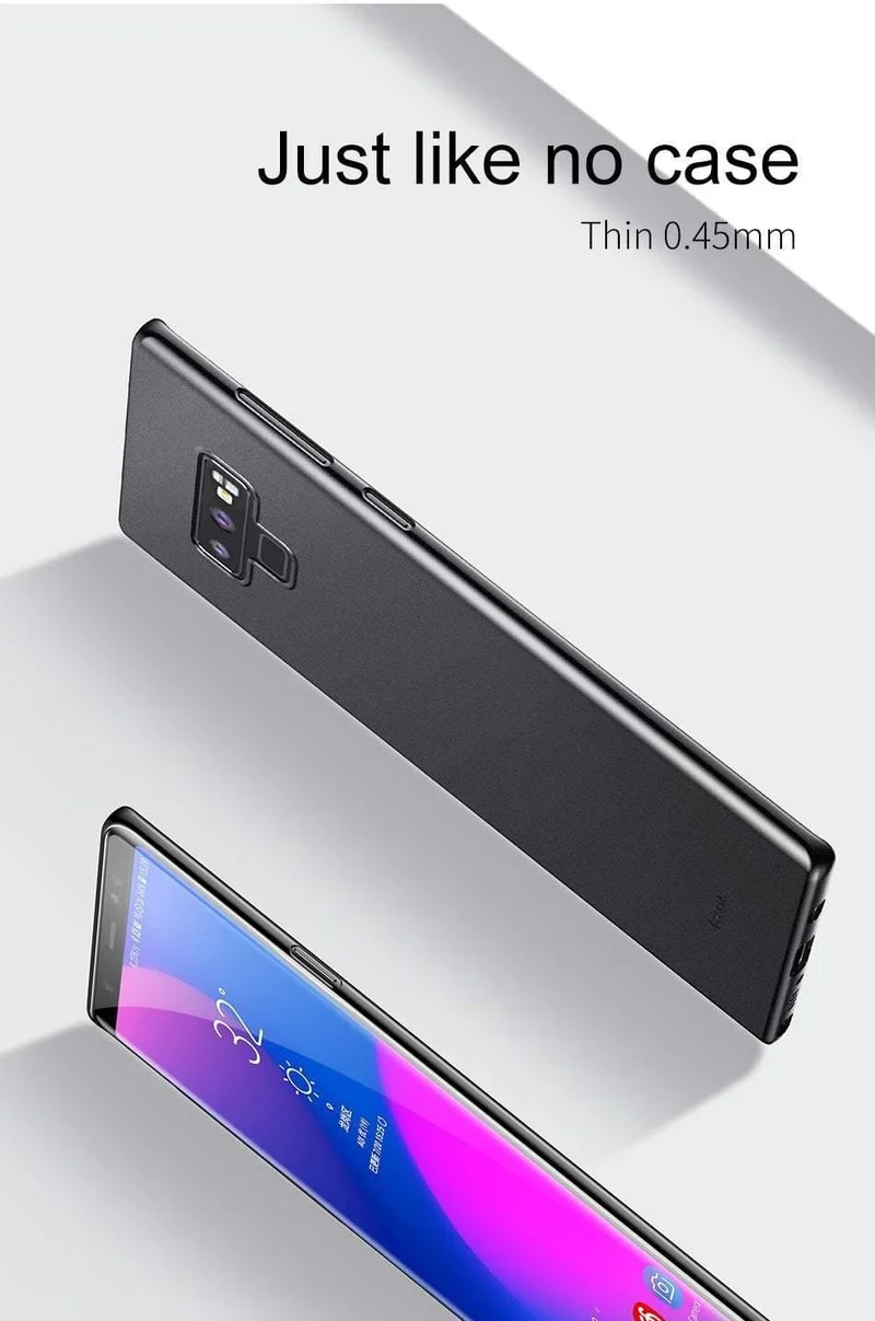 Baseus Telefon Fall Für Samsung Galaxy Note 9 Coque Harte PP Ultra Dünne Slim Case Abdeckung Für Galaxy Note9 Matte Fundas Capinhas