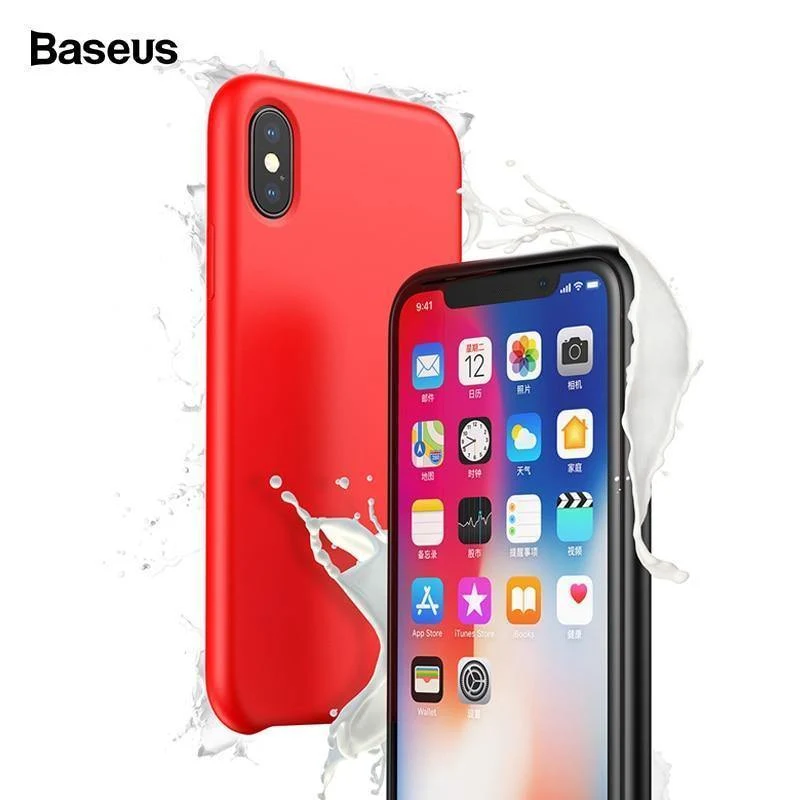 Baseus Telefon Fall Für iPhone XS Max XR Capinhas Luxus Flüssigkeit Silikon Abdeckung Für iPhoneXS Max iPhone XSMax XR Funda stoßstange Coque
