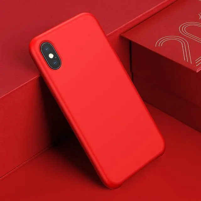 Baseus Telefon Fall Für iPhone XS Max XR Capinhas Luxus Flüssigkeit Silikon Abdeckung Für iPhoneXS Max iPhone XSMax XR Funda stoßstange Coque
