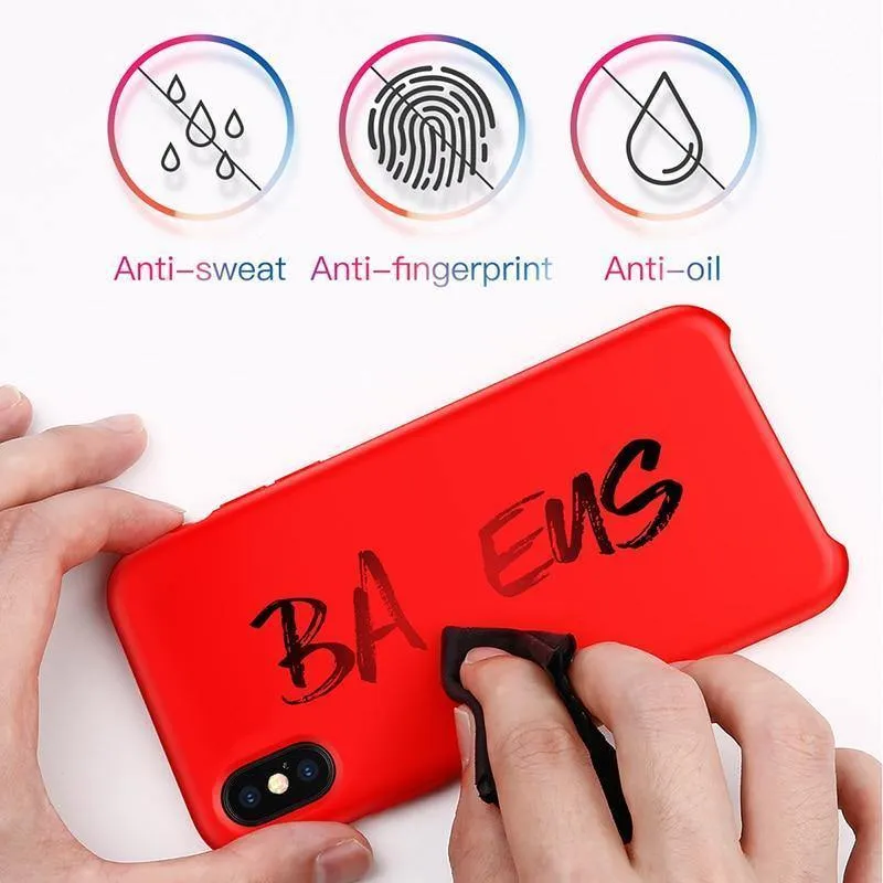 Baseus Telefon Fall Für iPhone XS Max XR Capinhas Luxus Flüssigkeit Silikon Abdeckung Für iPhoneXS Max iPhone XSMax XR Funda stoßstange Coque