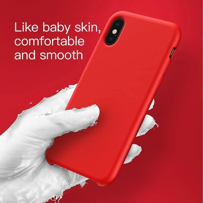 Baseus Telefon Fall Für iPhone XS Max XR Capinhas Luxus Flüssigkeit Silikon Abdeckung Für iPhoneXS Max iPhone XSMax XR Funda stoßstange Coque