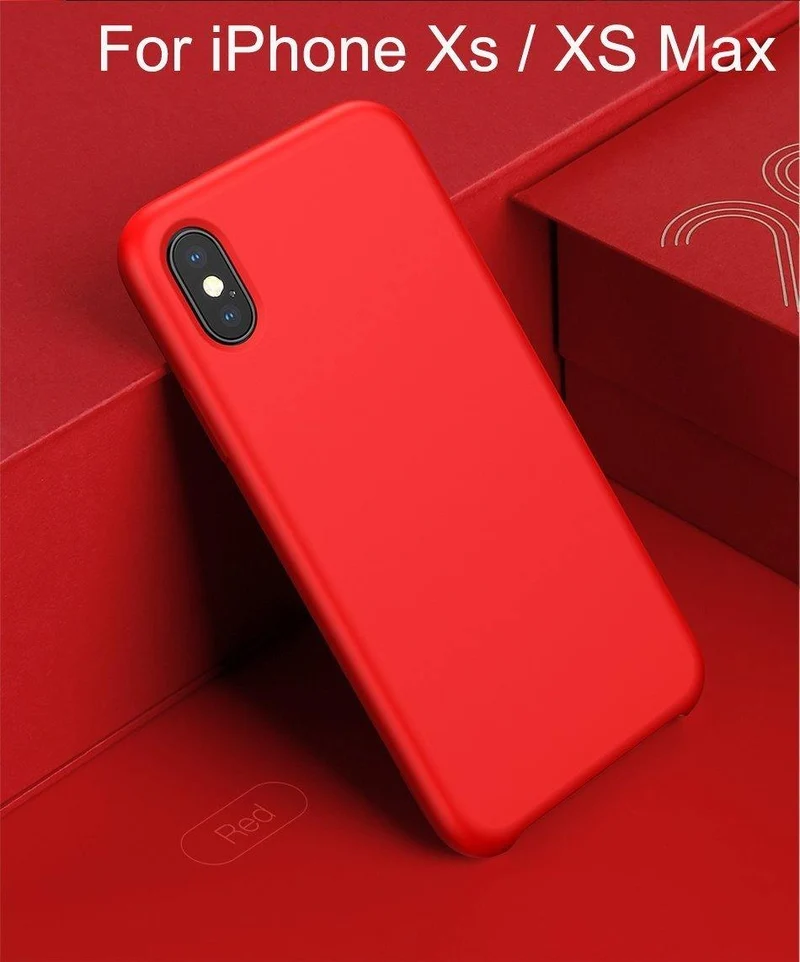 Baseus Telefon Fall Für iPhone XS Max XR Capinhas Luxus Flüssigkeit Silikon Abdeckung Für iPhoneXS Max iPhone XSMax XR Funda stoßstange Coque