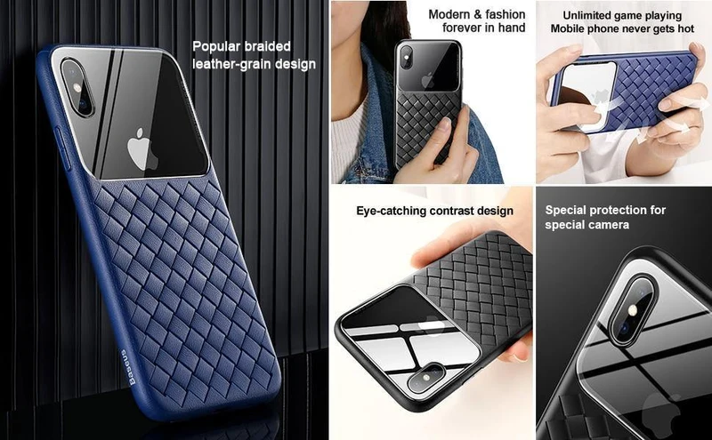 Basues Webhülle für iPhone Xs Max Xr XSR Xsmax Ultradünne, schlanke Silikon-TPU-Rückseite für iPhonexs Max Coque Fundas Capa