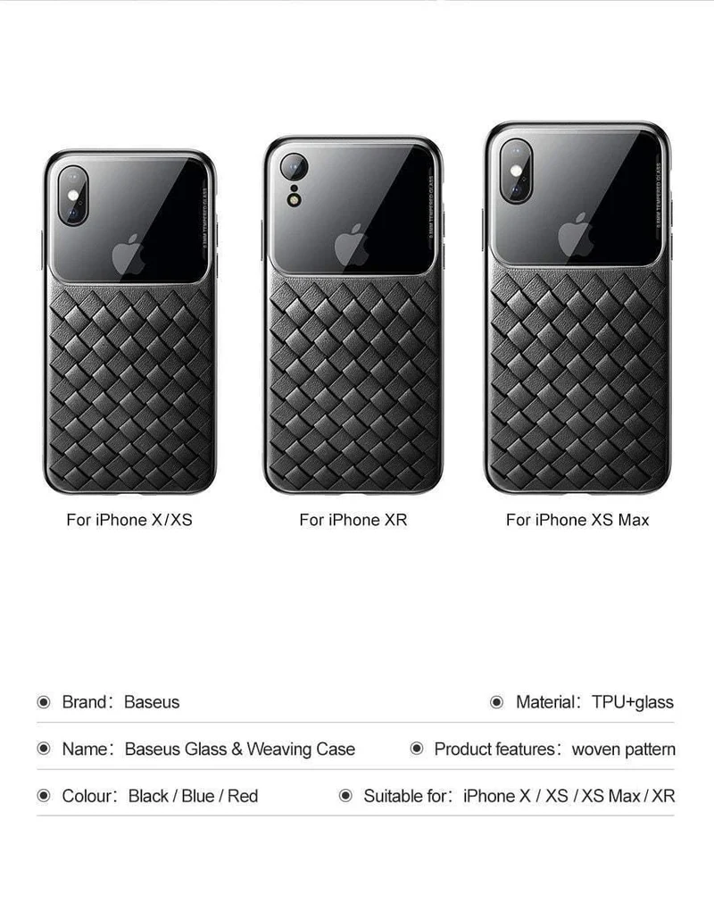 Basues Webhülle für iPhone Xs Max Xr XSR Xsmax Ultradünne, schlanke Silikon-TPU-Rückseite für iPhonexs Max Coque Fundas Capa