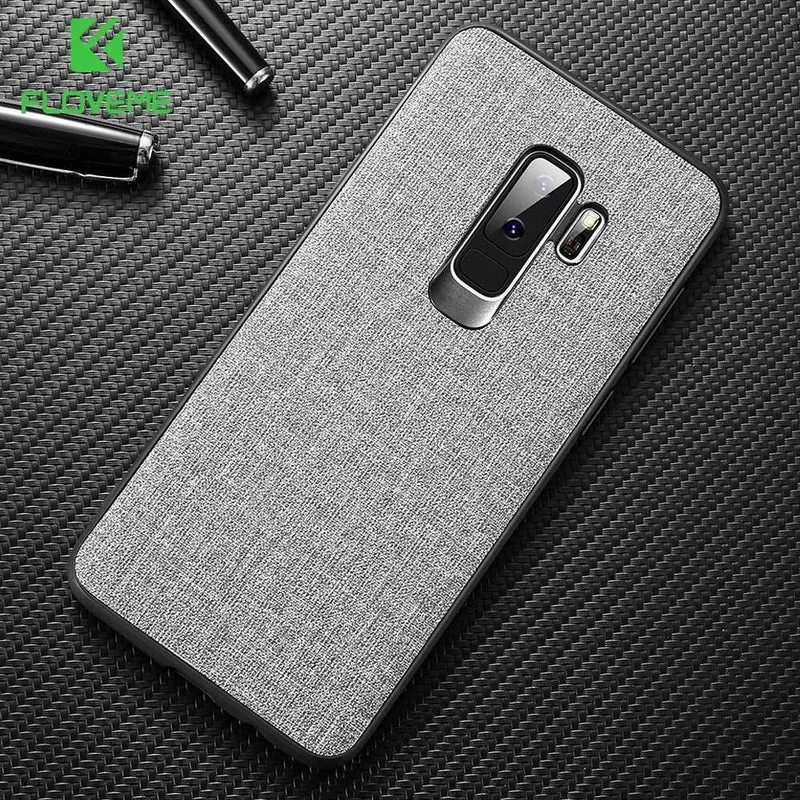 FLOVEME Tuch Textur Fall Für Samsung S8 S9 Galaxy S9 S8 Plus Luxus TPU Abdeckung Für Samsung S10 Plus S10e hinweis 9 8 S7 Rand Coque