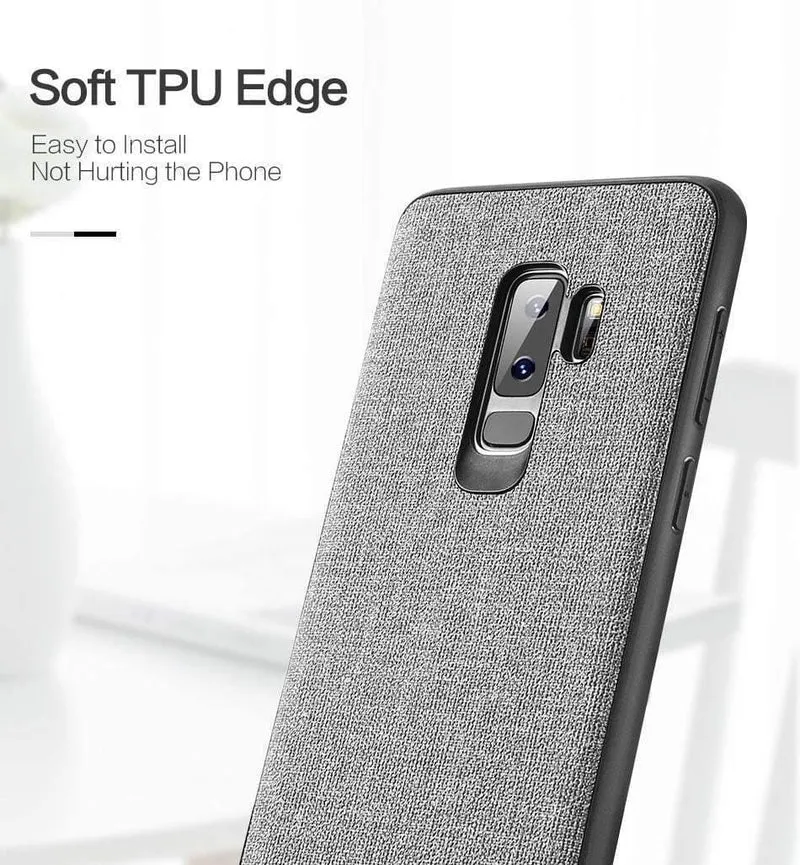 FLOVEME Tuch Textur Fall Für Samsung S8 S9 Galaxy S9 S8 Plus Luxus TPU Abdeckung Für Samsung S10 Plus S10e hinweis 9 8 S7 Rand Coque