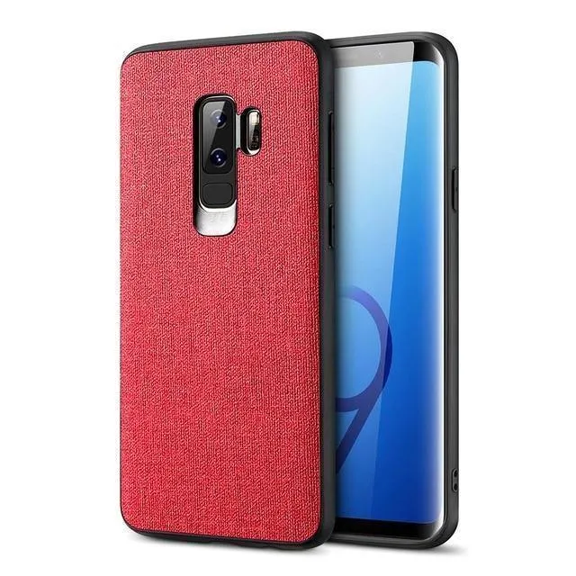 FLOVEME Tuch Textur Fall Für Samsung S8 S9 Galaxy S9 S8 Plus Luxus TPU Abdeckung Für Samsung S10 Plus S10e hinweis 9 8 S7 Rand Coque