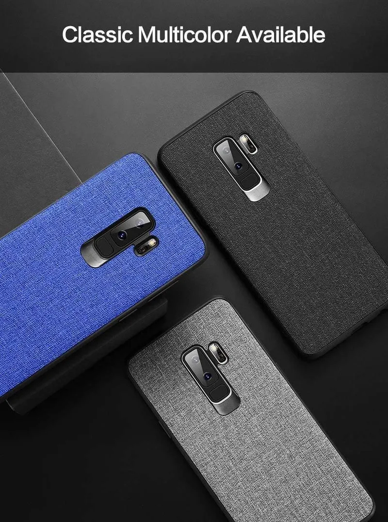FLOVEME Tuch Textur Fall Für Samsung S8 S9 Galaxy S9 S8 Plus Luxus TPU Abdeckung Für Samsung S10 Plus S10e hinweis 9 8 S7 Rand Coque