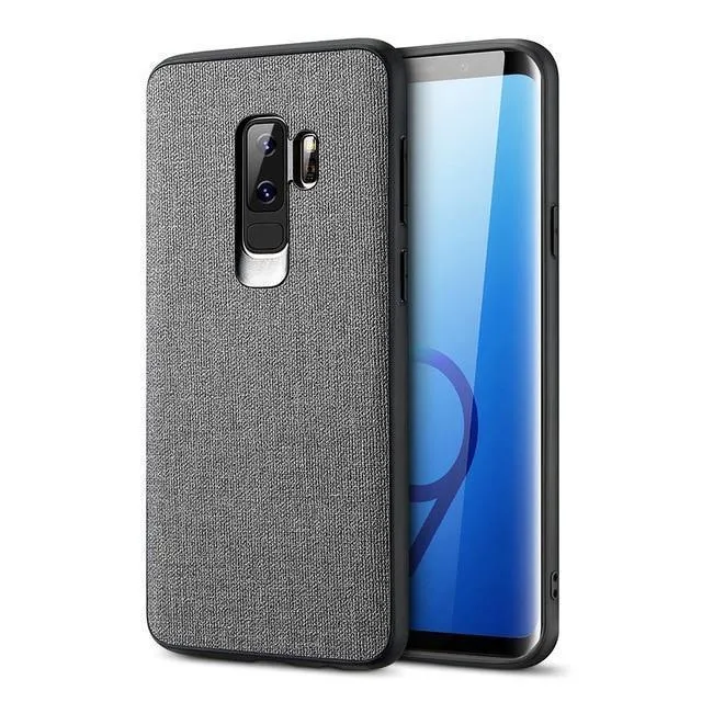FLOVEME Tuch Textur Fall Für Samsung S8 S9 Galaxy S9 S8 Plus Luxus TPU Abdeckung Für Samsung S10 Plus S10e hinweis 9 8 S7 Rand Coque