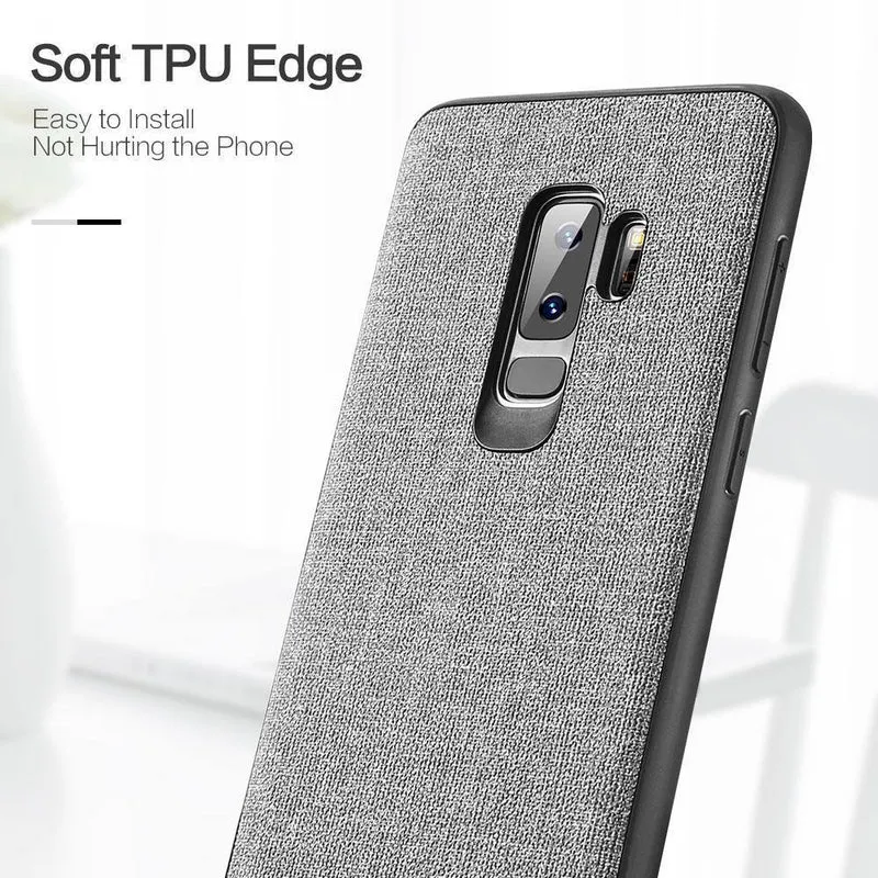 FLOVEME Tuch Textur Fall Für Samsung S8 S9 Galaxy S9 S8 Plus Luxus TPU Abdeckung Für Samsung S10 Plus S10e hinweis 9 8 S7 Rand Coque