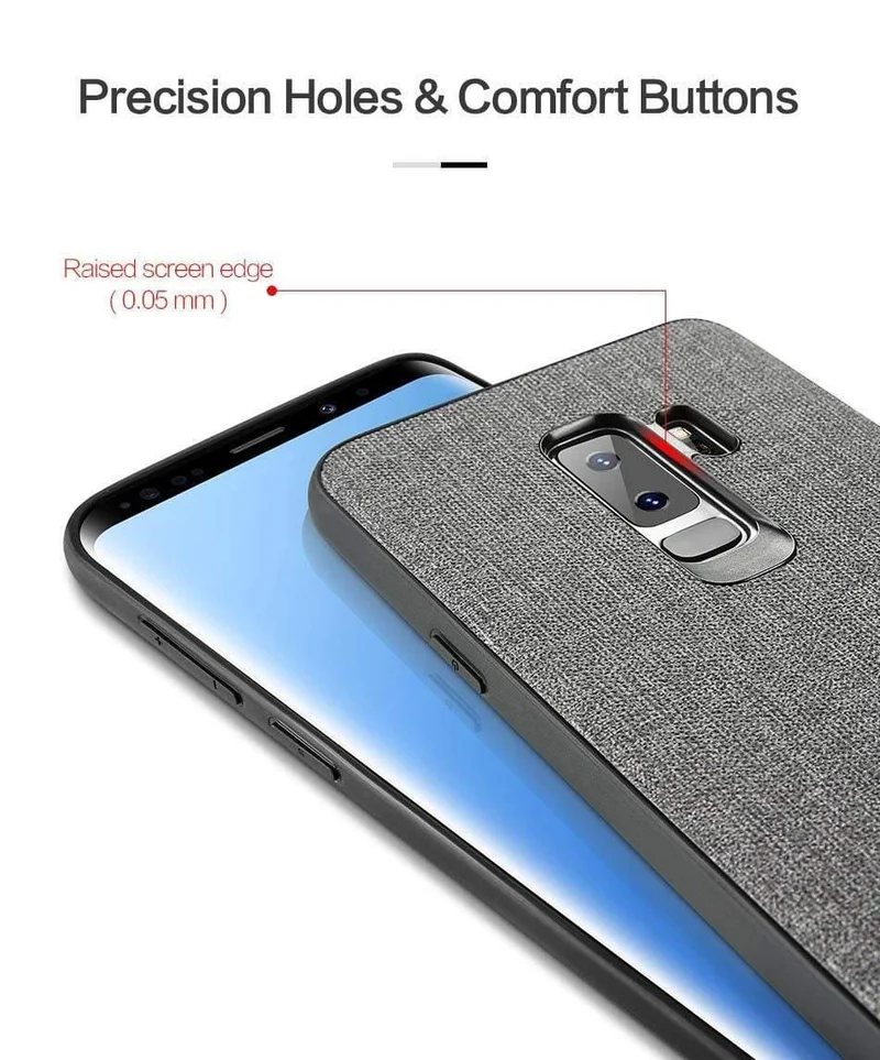 FLOVEME Tuch Textur Fall Für Samsung S8 S9 Galaxy S9 S8 Plus Luxus TPU Abdeckung Für Samsung S10 Plus S10e hinweis 9 8 S7 Rand Coque