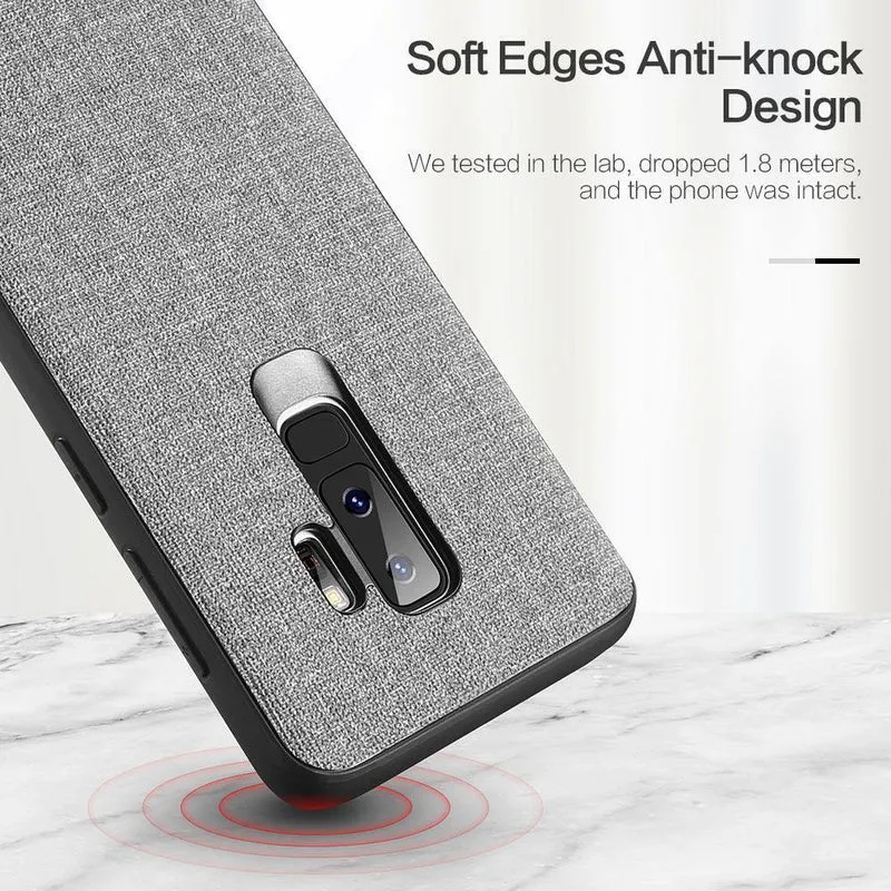 FLOVEME Tuch Textur Fall Für Samsung S8 S9 Galaxy S9 S8 Plus Luxus TPU Abdeckung Für Samsung S10 Plus S10e hinweis 9 8 S7 Rand Coque