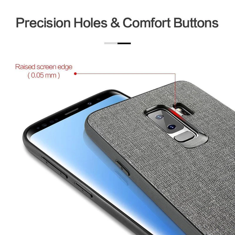 FLOVEME Tuch Textur Fall Für Samsung S8 S9 Galaxy S9 S8 Plus Luxus TPU Abdeckung Für Samsung S10 Plus S10e hinweis 9 8 S7 Rand Coque