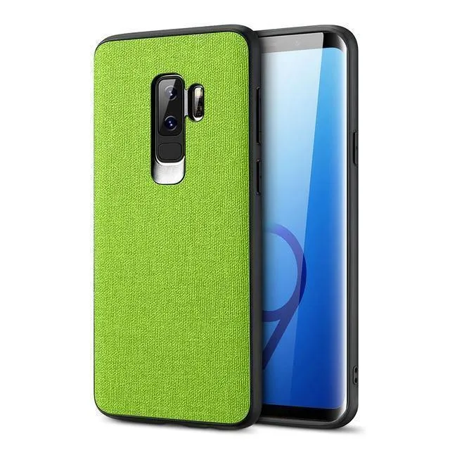 FLOVEME Tuch Textur Fall Für Samsung S8 S9 Galaxy S9 S8 Plus Luxus TPU Abdeckung Für Samsung S10 Plus S10e hinweis 9 8 S7 Rand Coque
