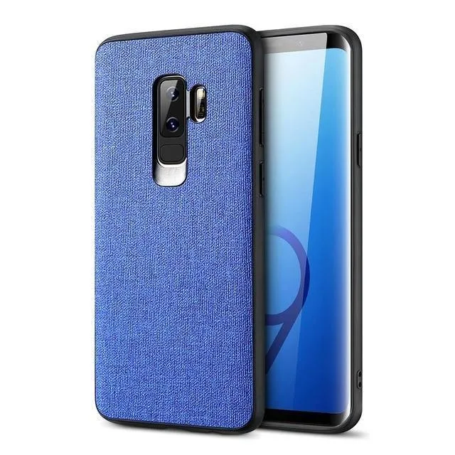 FLOVEME Tuch Textur Fall Für Samsung S8 S9 Galaxy S9 S8 Plus Luxus TPU Abdeckung Für Samsung S10 Plus S10e hinweis 9 8 S7 Rand Coque