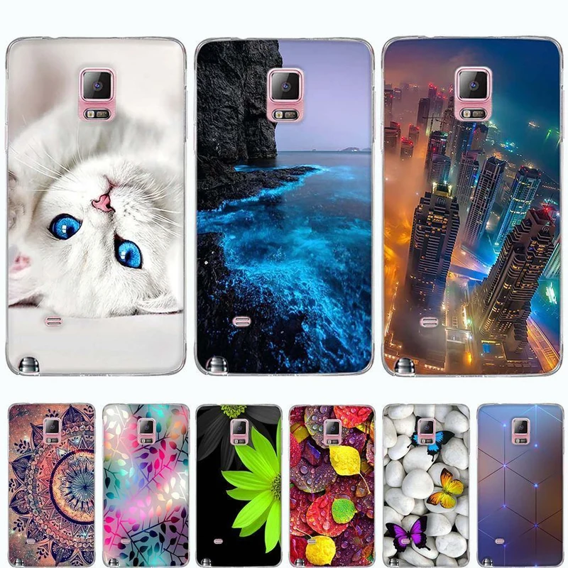 Phone Case For Samsung Galaxy Note 4 Case Cover Silicone Soft TPU 3D Pattern Cover For Samsung Galaxy Note4 Cover Funda Capa