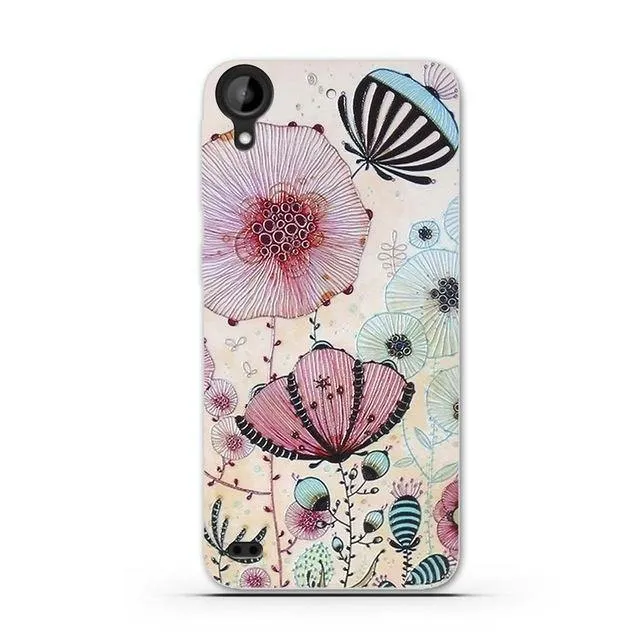 Case for HTC Desire 530 Case Cover TPU Silicone Cover for HTC Desire 530 630 Phone Case 3D Relief Capa for HTC Desire 530 Cover