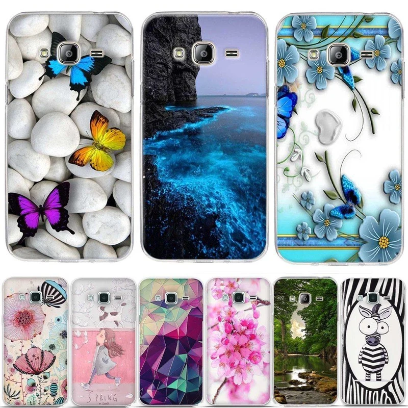 Cover For Samsung J3 2016 Case Pattern Silicon Case for Samsung Galaxy J3 2016 Case 3D Relief Soft TPU Cover For Samsung J3 2015