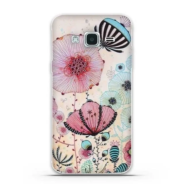 Cover For Samsung J3 2016 Case Pattern Silicon Case for Samsung Galaxy J3 2016 Case 3D Relief Soft TPU Cover For Samsung J3 2015