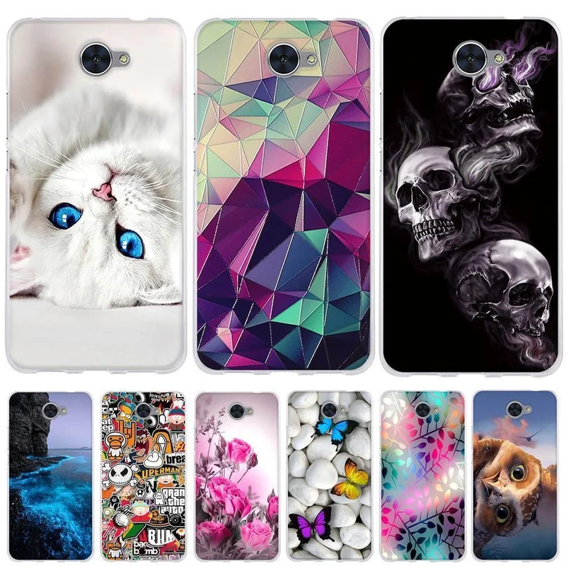 Soft TPU Phone Case For Huawei Y7 Case Cover Coque for Huawei Y7 Prime 2018 Cover Silicone 3d funda for Huawei Y7 2018 Case Capa