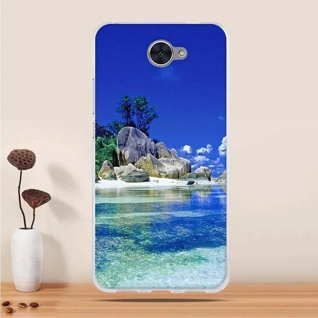 Soft TPU Phone Case For Huawei Y7 Case Cover Coque for Huawei Y7 Prime 2018 Cover Silicone 3d funda for Huawei Y7 2018 Case Capa
