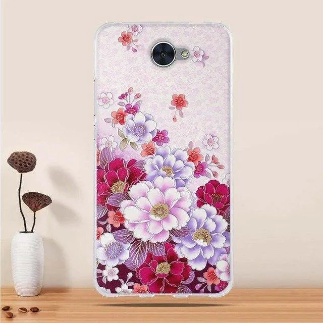 Soft TPU Phone Case For Huawei Y7 Case Cover Coque for Huawei Y7 Prime 2018 Cover Silicone 3d funda for Huawei Y7 2018 Case Capa