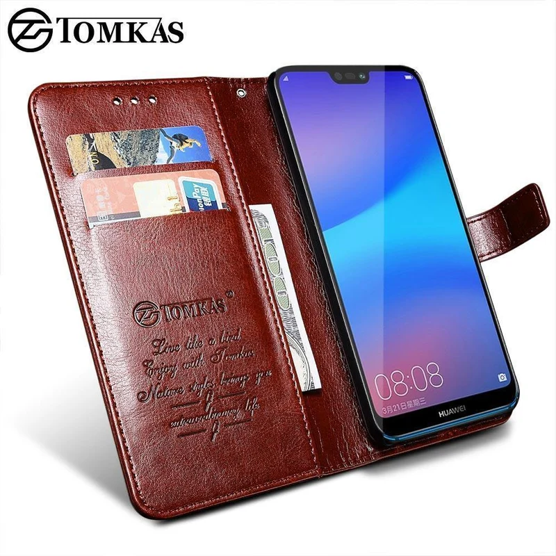 TOMKAS Brieftasche Fall Für HUAWEI P20 Lite Flip Coque Leder Mit Stand Telefon Tasche Fall Abdeckung Für Huawei P20 Lite Fällen p20 P20 Pro