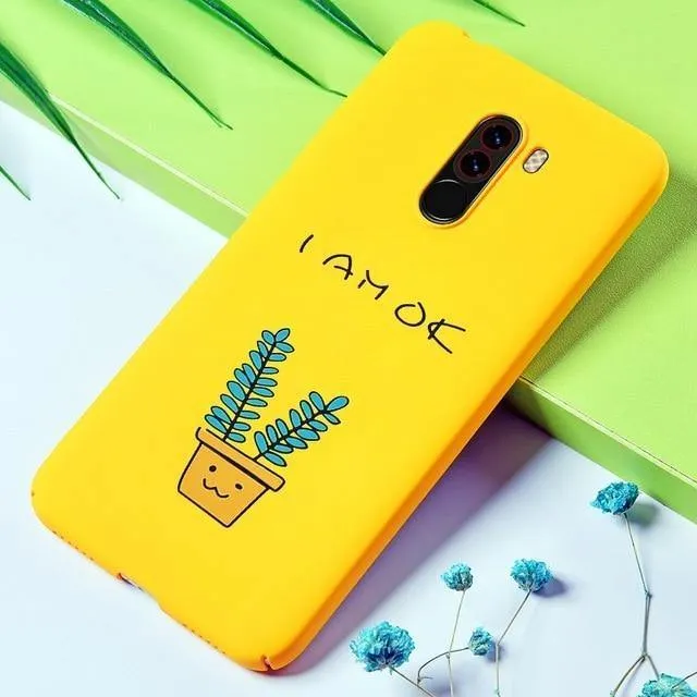 TOMKAS Lustige Banana Bad Boy Pocophone F1 Hülle, Harte Rückseite Pocophone Hülle, Süße Tier-Telefonhüllen für Xiaomi Pocophone F1