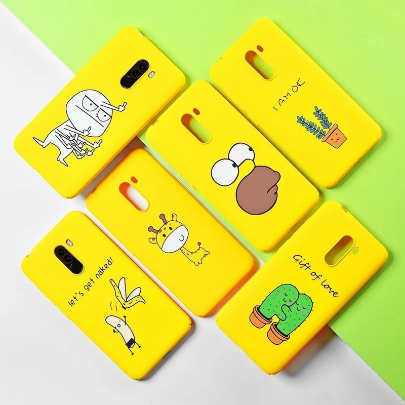 TOMKAS Lustige Banana Bad Boy Pocophone F1 Hülle, Harte Rückseite Pocophone Hülle, Süße Tier-Telefonhüllen für Xiaomi Pocophone F1