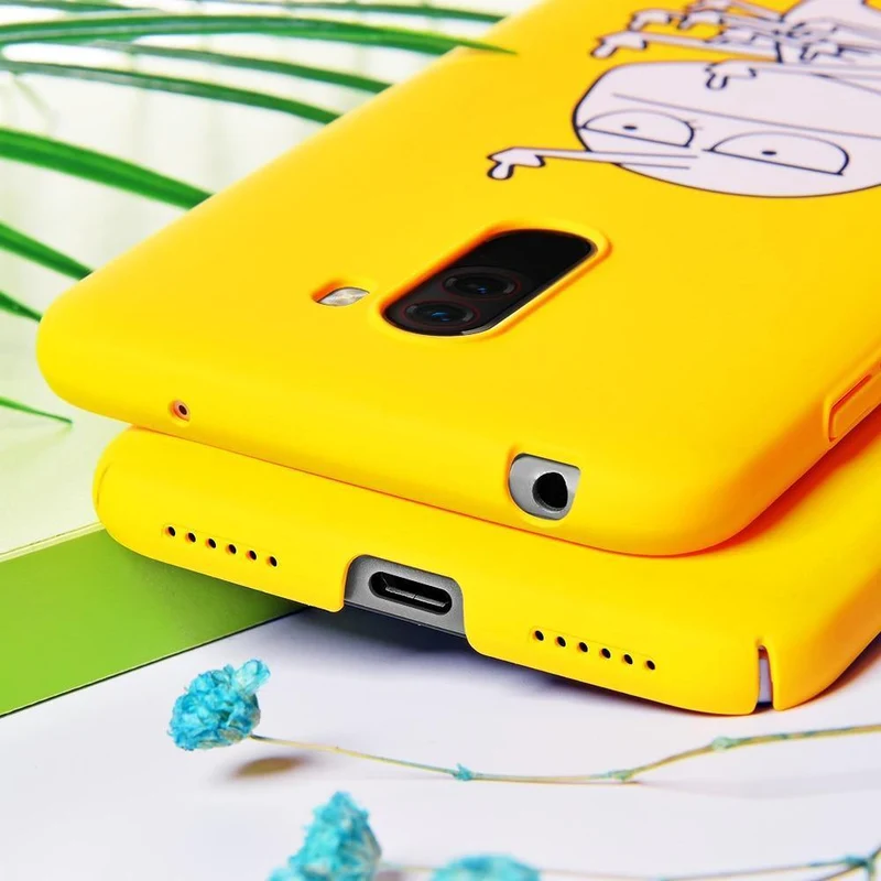 TOMKAS Lustige Banana Bad Boy Pocophone F1 Hülle, Harte Rückseite Pocophone Hülle, Süße Tier-Telefonhüllen für Xiaomi Pocophone F1