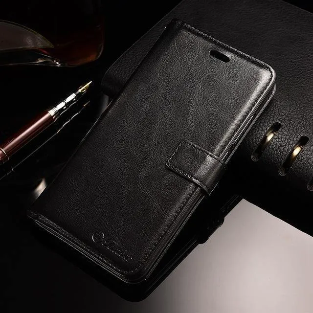TOMKAS Brieftaschenetui für Huawei P10 Lite, Flip-Lederhülle, Luxus-Business, mit Ständer, Handyhülle für Huawei P10 Lite, Hülle